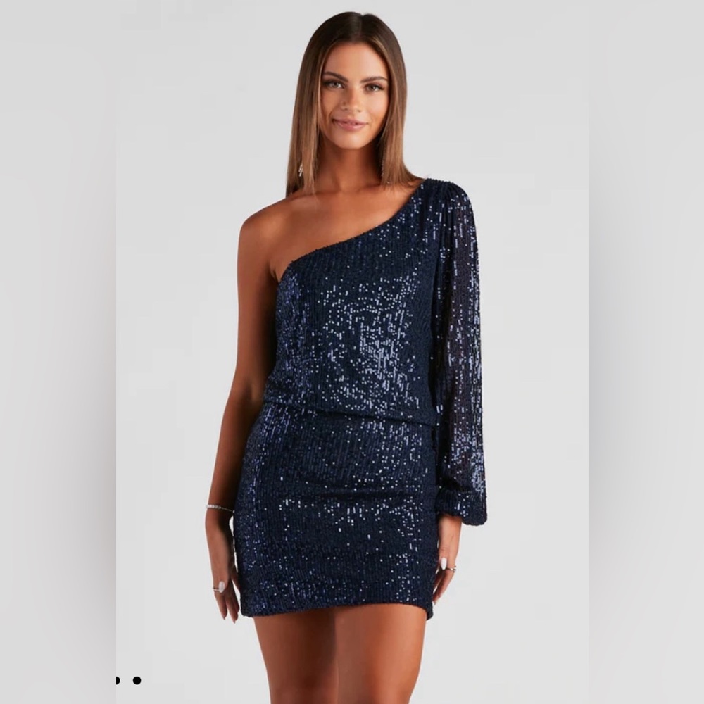 Windsor Kelsey One Shoulder Mini Dress | HOCO